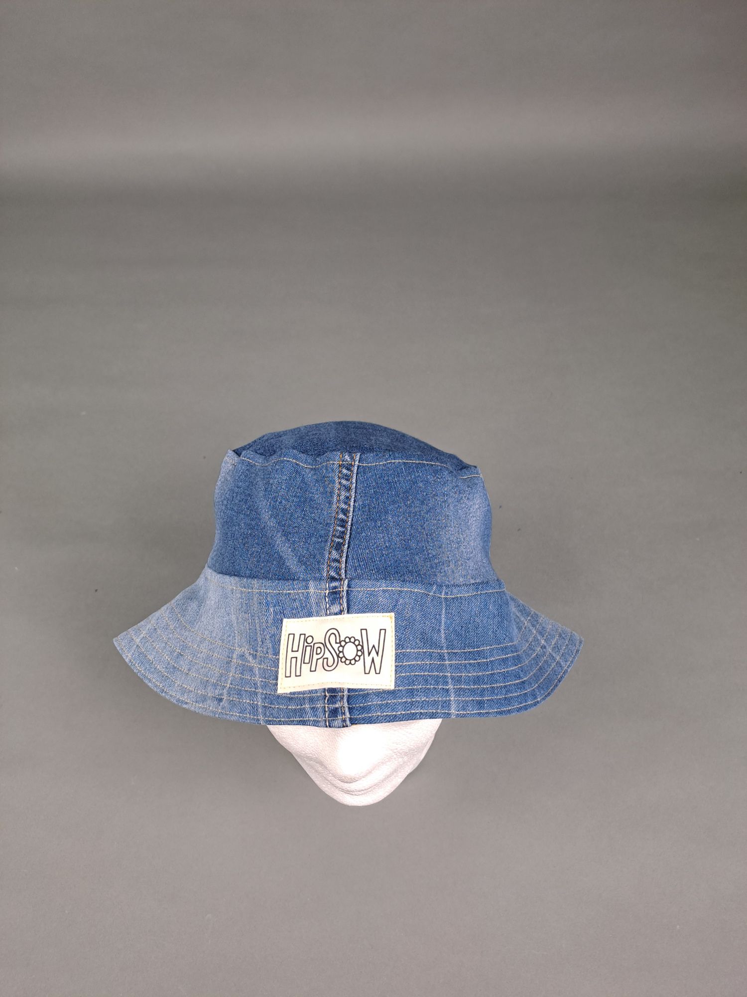 Bucket Hat aus Jeans recycelt, Obenansicht