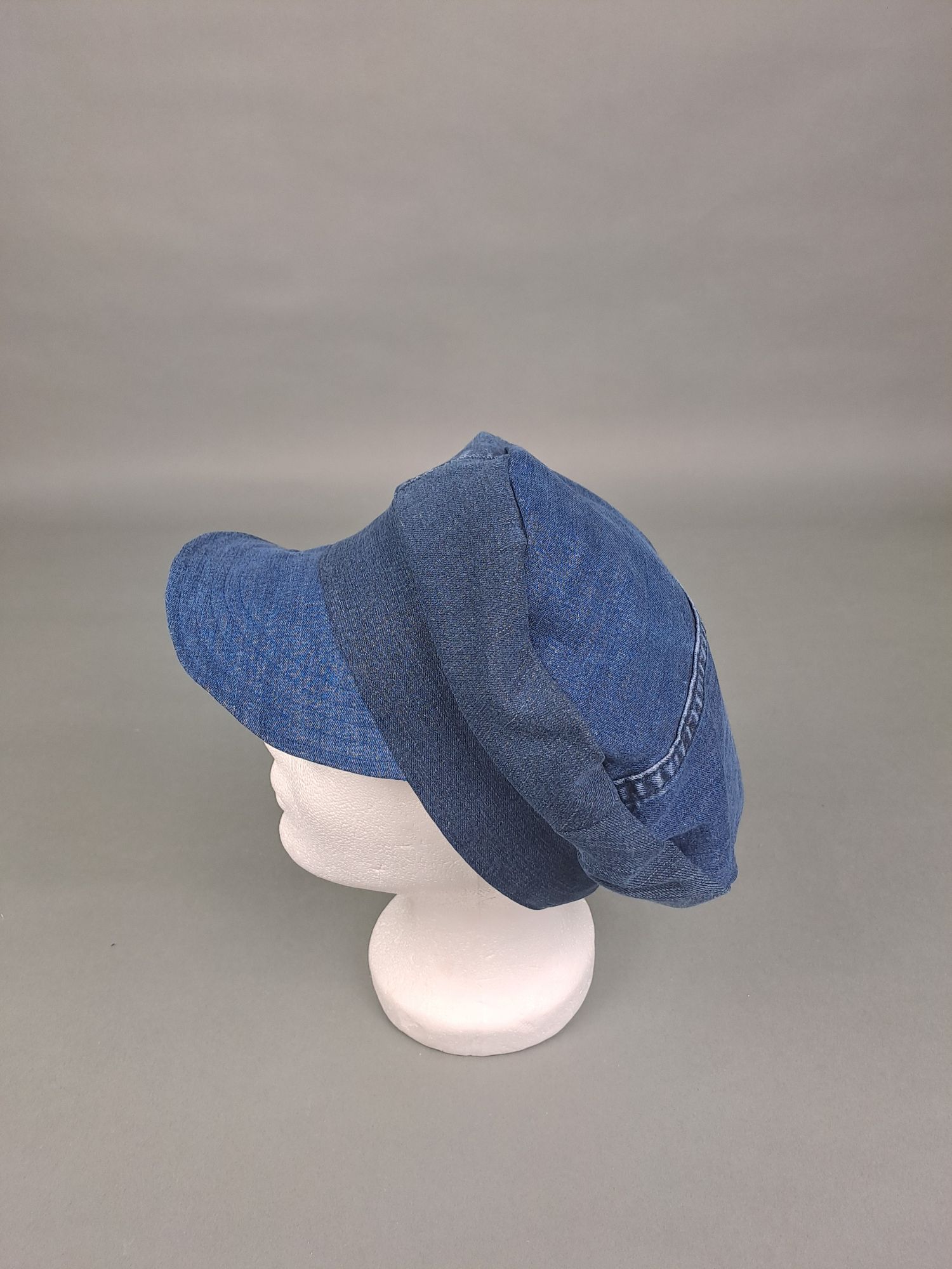 Schiffermütze Jeansupycycling aus Kopf